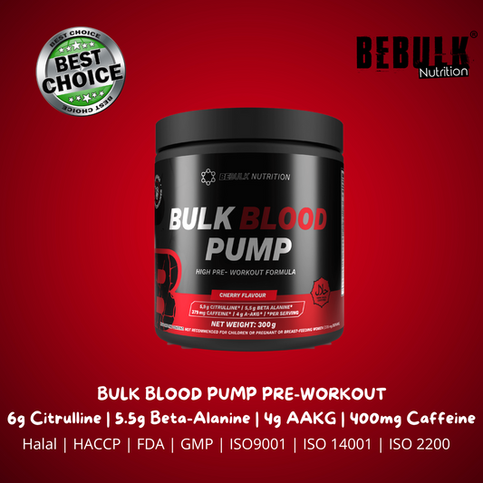 Bulk Blood Pump - High Pre-Workout - 300g - BeBulk Nutrition