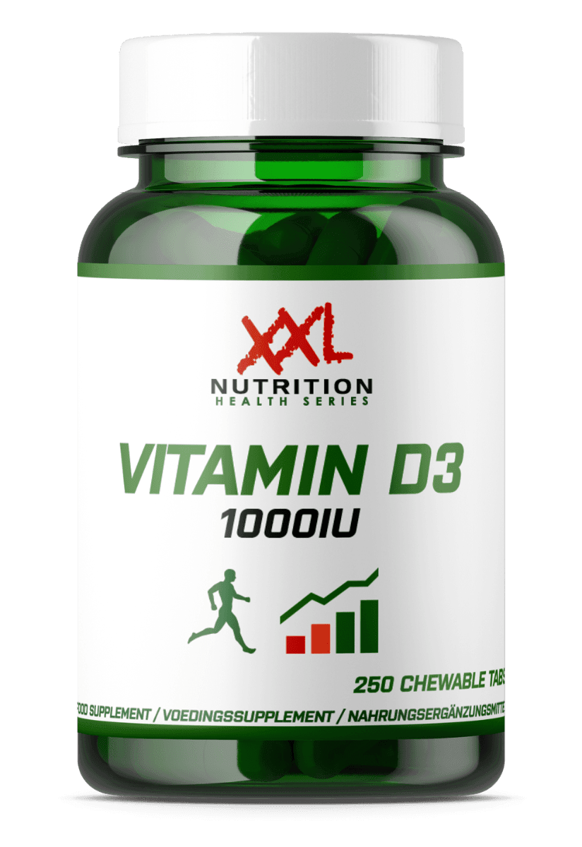 Vitamin D3 1000 IU - 250 Chewable Tablets - XXL Nutrition