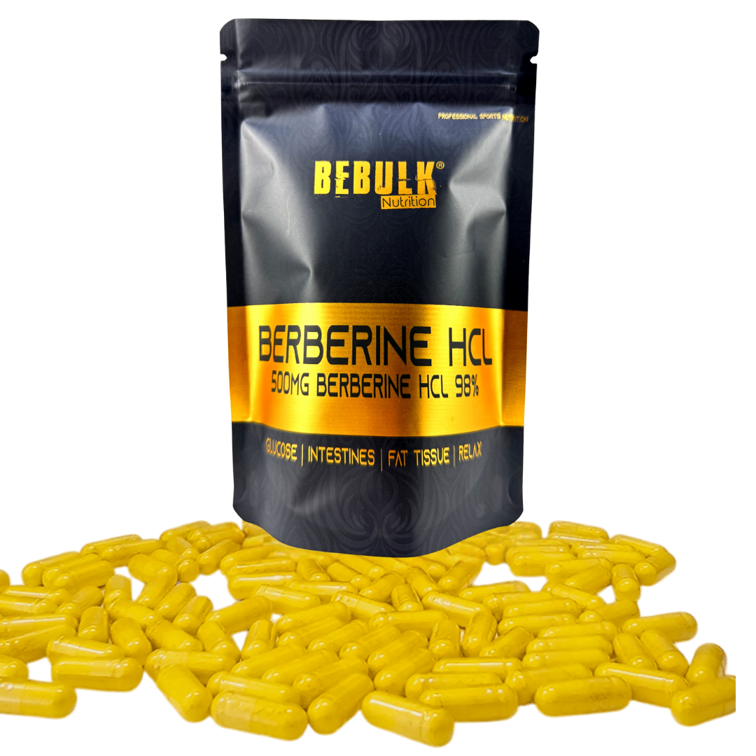 Berberine HCL 98% 500mg - Veganistisch - BeBulk Nutrition 